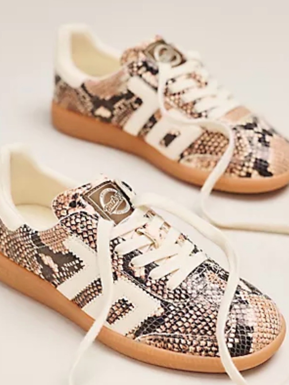 NWOB Back 70 for Anthropologie Cloud Snake print trainers sneakers sz 41/10